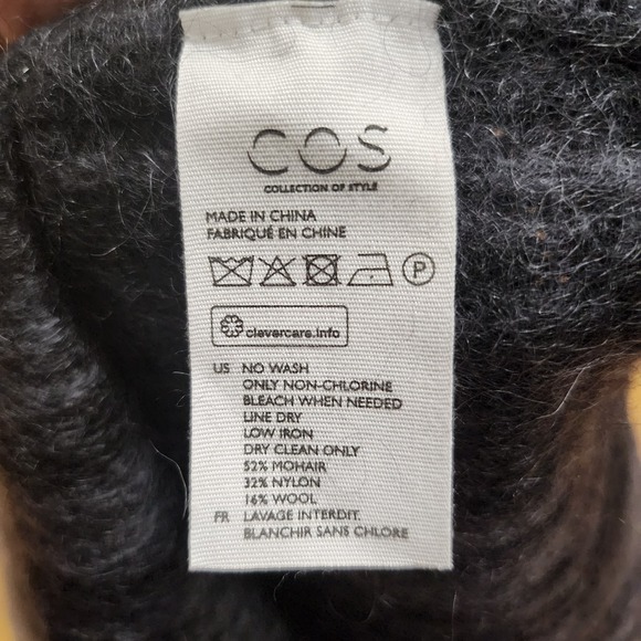 COS Tonal Mohair Jumper Ombre Pullover Minimalist Sweater - Picture 8 of 9